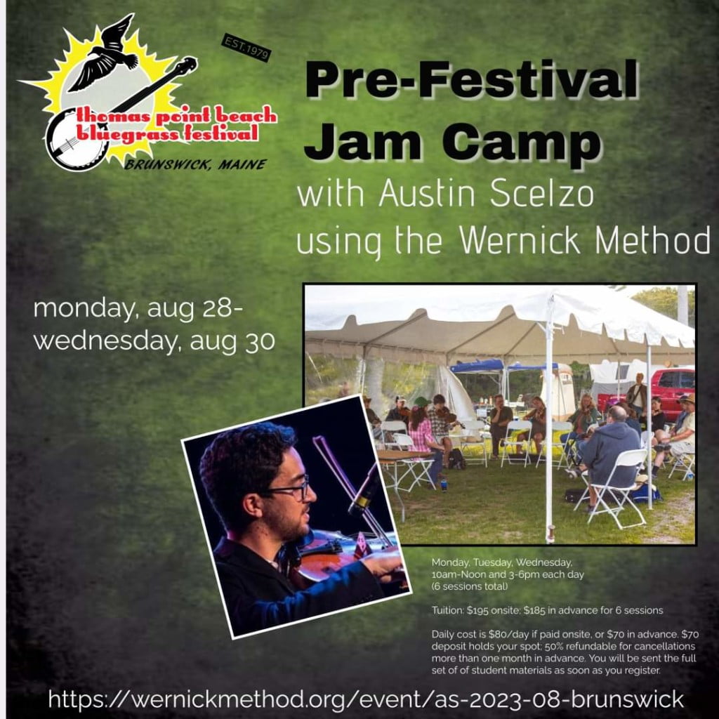 Bluegrass Jam Camp at Thomas Point Beach Bluegrass Festival Boston